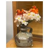 Collection of Artisan Pottery Bowls, Vase, French Serving Dish, and Mugs