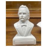 Collection of 7 Composer and Figure Busts and Statues Assorted Materials