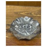 Eclectic Home Decor Collection with Pottery, Woven Basket, Metal Tray, and Decorative Boxes