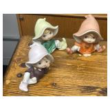 Decorative Figurines, Vintage Vase, Square Plate, and Ephemera Collection