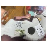 Decorative Figurines, Vintage Vase, Square Plate, and Ephemera Collection