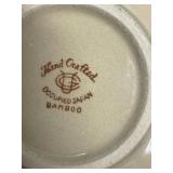 Assorted Vintage and Handcrafted Decorative Tableware Including Vases and Bowls