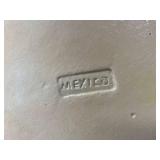 Collection of 7 Mexican Hand-Painted Pottery Bowls, Plates, and Pitcher