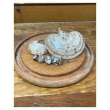 Decorative Cloche Set with Butterflies, Moss, and Fungi