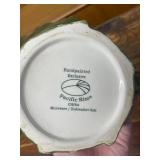 Set of 3 Decorative Ceramic Teapots and Pitcher with Floral Motifs