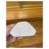 Set of 2 Carved Stone Panels with Dragon and Phoenix Motif and Red Buddha Figure