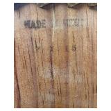 Asian-Inspired Decor Lot with Fan, Woven Tray, and 2 Metal Trays