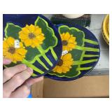 Collection of Mexican Pottery Plates, Bowls, Vase, and Decorative Wall Art