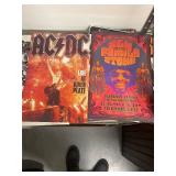 Collection of Vintage Rock Concert Posters, Patent Art Prints, and Framed Painting