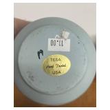 Assorted Vintage Pottery Collection Including Goebel Teapot, Hand-Painted Pitcher, and Vases