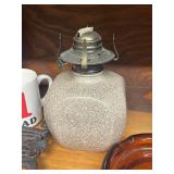 Collection of Vintage Decor Items Including Bust, Bottles, Iron Trivets and Lanterns