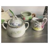 Collection of 5 Vintage and Decorative Creamers and Sugar Bowls
