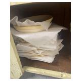 Large Collection of Vintage Pfaltzgraff Stoneware Dishes and Serveware with Brown Floral Designs