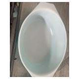 Set of 2 Vintage Pyrex Snowflake Blue Casserole Dishes with Lids