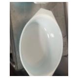 Set of 2 Vintage Pyrex Snowflake Blue Casserole Dishes with Lids