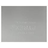 Set of 2 Vintage Pyrex Snowflake Blue Casserole Dishes with Lids