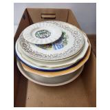 Assorted Vintage Collectible Plates, Bowls, and Drinking Glasses Lot