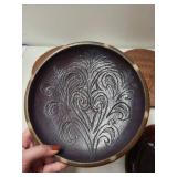 Set of 6 Studio Pottery Plates and Bowls Signed Handmade