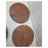 Set of 6 Studio Pottery Plates and Bowls Signed Handmade