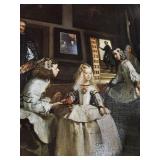 Collection of 3 Art Prints: Chinese Papercut, Las Meninas Canvas, and Gettysburg Battlefield Map