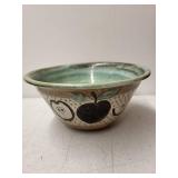 Collection of 3 Vintage Bowls and Brown Art Deco Style Vase