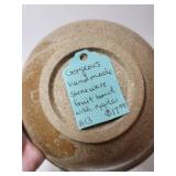 Collection of 3 Vintage Bowls and Brown Art Deco Style Vase