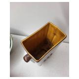 Collection of 3 Vintage Bowls and Brown Art Deco Style Vase