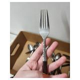 Interpur Stainless Steel Flatware Set with Wood Handles - Japan