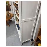 White Wooden 5-Shelf Bookcase