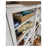 Tall White Wooden Bookshelf with Adjustable Shelves