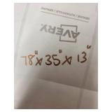 Tall White Wood Bookshelf 78x35x13 Inches