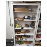 Tall White Wood Bookshelf 78x35x13 Inches