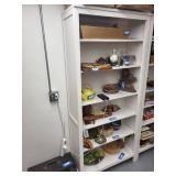 Tall White Wood Bookshelf 78x35x13 Inches