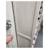 Tall White Wood Bookshelf 78x35x13 Inches