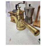 Vintage Coffee Maker Collection with Grinders, Moka Pot, and Drip Set