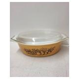 Set of 4 Vintage Pyrex Casserole Dishes with Lids Assorted Patterns