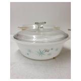 Set of 4 Vintage Pyrex Casserole Dishes with Lids Assorted Patterns