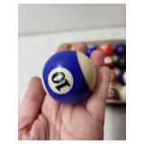 Set of 16 Billiard Balls with Box