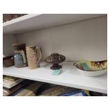Collection of Vintage Pottery and Ceramic Decor Items