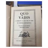 Collection of Vintage and Antique Books Including Winnie the Pooh, Quo Vadis, and More
