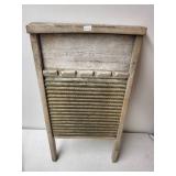 Vintage Musical Lot: Golden Trumpet Toy, Tambourine, and Washboard