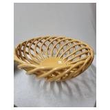 Collection of Decorative Home Accents Including Vases, Ceramic Dish, and Basket