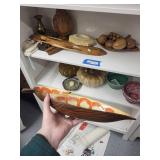 Collection of Vintage Pottery and Glass Decor Bowls and Dishes