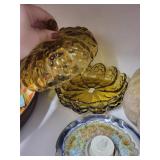 Collection of Vintage Pottery and Glass Decor Bowls and Dishes