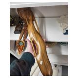 Collection of Vintage Wood and Brass Decorative Pieces