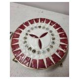 Collection of 7 Decorative Plates and Tile with Folk and Nature Themes