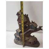 11-Inch Painted Resin Treehouse Fairy Garden Sculpture