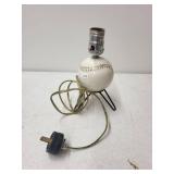 Vintage Braves Baseball Table Lamp with Ceramic Base