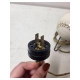 Vintage Braves Baseball Table Lamp with Ceramic Base