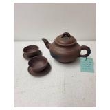 Yixing Zisha Handmade Clay Tea Set with Teapot and Cups